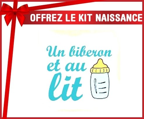 Kit naissance: Un biberon et au lit modèle garçon-su7.fr