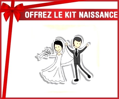 Kit naissance: Vive les mariés-su7.fr