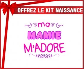 Kit naissance: Ma mamie m'adore (fille)-su7.fr