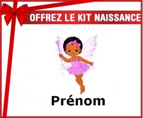 Kit naissance: Fée style2 + prénom-su7.fr