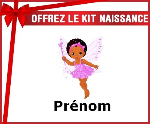 Kit naissance: Fée style2 + prénom-su7.fr