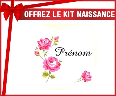 Kit naissance: Tige fleur + prénom-su7.fr