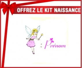 Kit naissance: Fée style3 + prénom-su7.fr