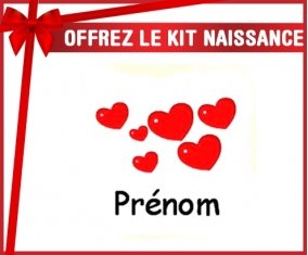 Kit naissance: Cœurs Style2 + prénom-su7.fr