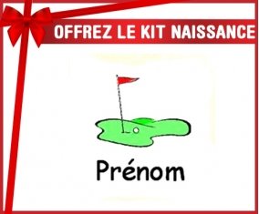 Kit naissance: Golf + prénom-su7.fr