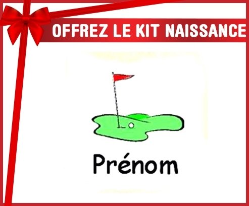 Kit naissance: Golf + prénom-su7.fr