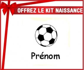 Kit naissance: Ballon foot + prénom-su7.fr