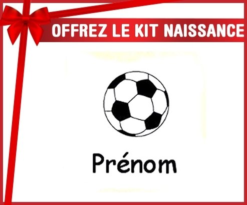 Kit naissance: Ballon foot + prénom-su7.fr