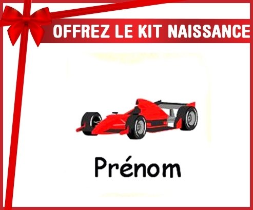 Kit naissance: Formule 1 + prénom-su7.fr