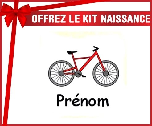 Kit naissance: Vélo + prénom-su7.fr