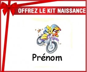 Kit naissance: Moto et style1 + prénom-su7.fr