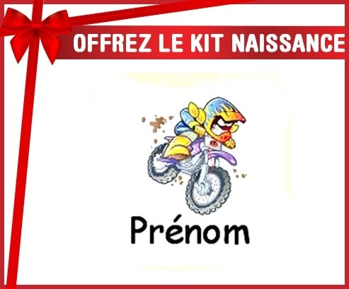 Kit naissance: Moto et style1 + prénom-su7.fr