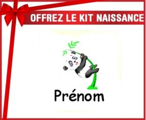 Kit naissance: Panda style1 + prénom-su7.fr