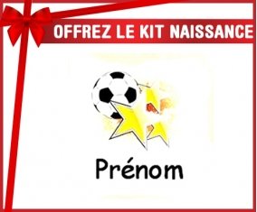 Kit naissance: Foot étoile + prénom-su7.fr
