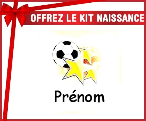 Kit naissance: Foot étoile + prénom-su7.fr