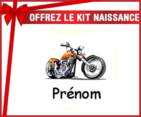 Kit naissance: Moto et style2 + prénom-su7.fr