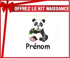 Kit naissance: Panda style2 + prénom-su7.fr