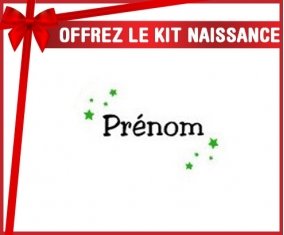 Kit naissance: Étoiles + prénom-su7.fr