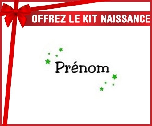 Kit naissance: Étoiles + prénom-su7.fr
