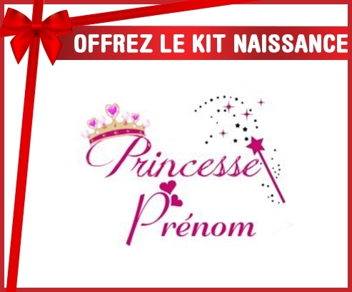 Kit naissance: Princesse + prénom-su7.fr