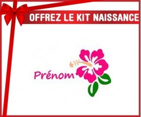 Kit naissance: Fleur guadeloupe + prénom-su7.fr