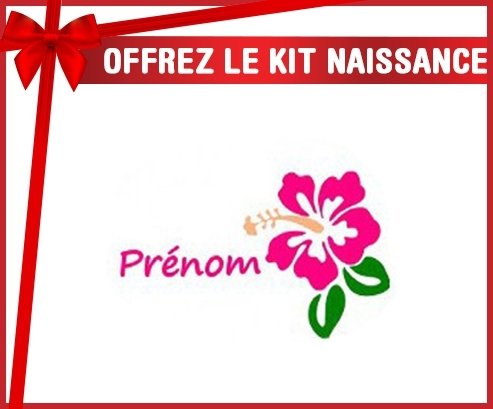 Kit naissance: Fleur guadeloupe + prénom-su7.fr
