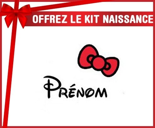 Kit naissance: Noeud + prénom-su7.fr