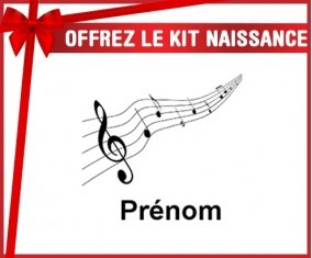 Kit naissance: Musique + prénom-su7.fr