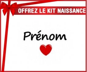 Kit naissance: Coeur + prénom-su7.fr