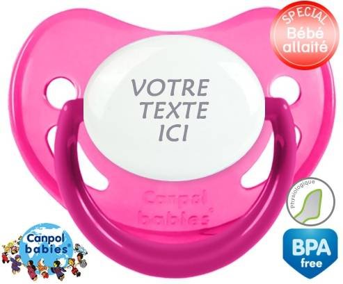 Sucette Rose phosphorescente physiologique en gris