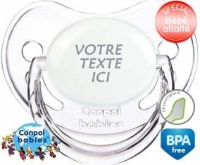 Sucette Transparent classique physiologique en gris