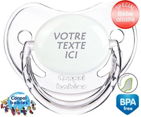 Sucette Transparent classique physiologique en gris