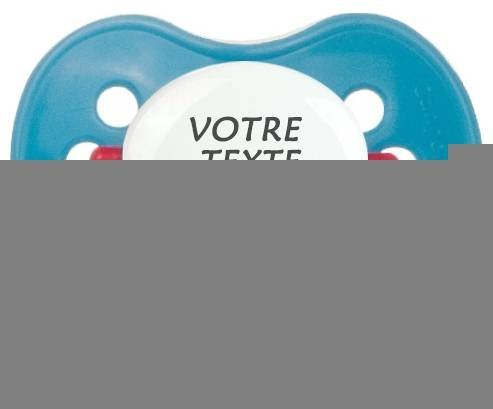 Sucette Turquoise rouge continents classique cerise en gris