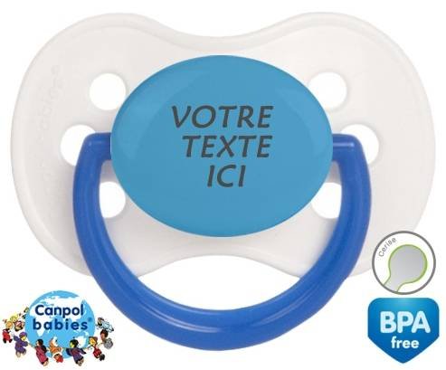 Sucette Blanc bleue continents classique cerise en gris