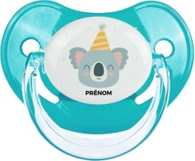 Koala anniversaire + prénom : Sucette Physiologique personnalisée