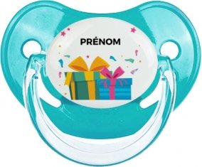Cadeaux anniversaire style 2 + prénom : Sucette Physiologique personnalisée