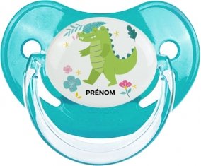 Croco + prénom : Sucette Physiologique personnalisée