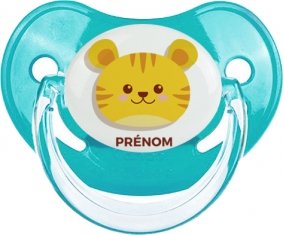 Tigre style 3 + prénom : Sucette Physiologique personnalisée