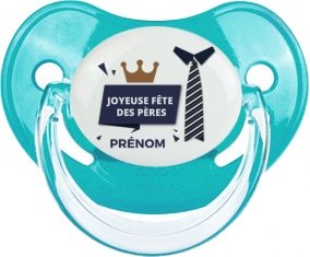 Joyeuse Fêtes des pères style 2 garçon + prénom : Sucette Physiologique personnalisée