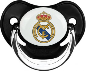 Real madrid : Sucette Noir classique embout physiologique