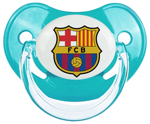 FC Barcelone : Sucette Bleue classique embout physiologique