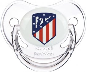 Club Atlético de Madrid : Sucette Transparent classique embout physiologique