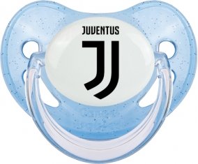 Juventus Football Club : Sucette Bleue à paillette embout physiologique