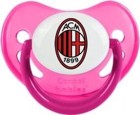 Ac Milan : Sucette Rose phosphorescente embout physiologique