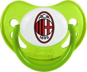 Ac Milan : Sucette Vert phosphorescente embout physiologique
