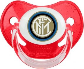 Inter de Milan : Sucette Rouge à paillette embout physiologique