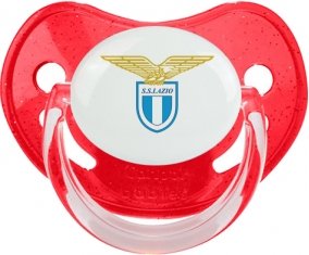 Società Sportiva Lazio : Sucette Rouge à paillette embout physiologique