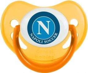 Napoli Soccer : Sucette Jaune phosphorescente embout physiologique