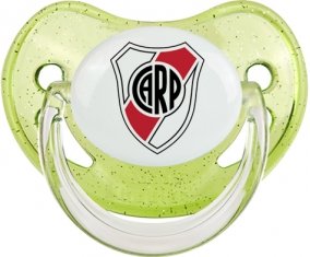 Club Atlético River Plate : Sucette Vert à paillette embout physiologique