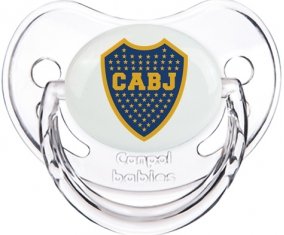 Club Atlético Boca Juniors : Sucette Transparent classique embout physiologique